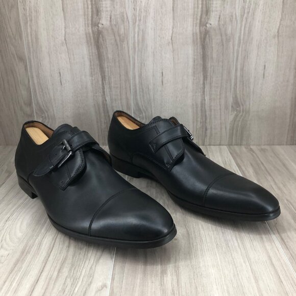 Steve Madden Shoes Mens 10.5 Covet Black Leather Buckle Strap Oxfords main image 7